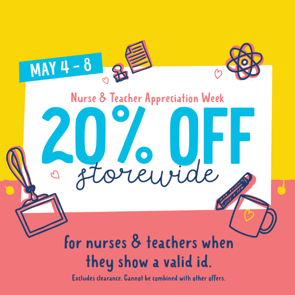 Nurses & Teachers Appreciation: 20% Off